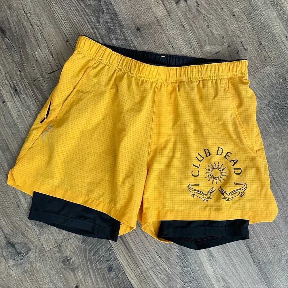 ROARK Bommer 3.5” Shorts Yellow Club Dead Run Amok